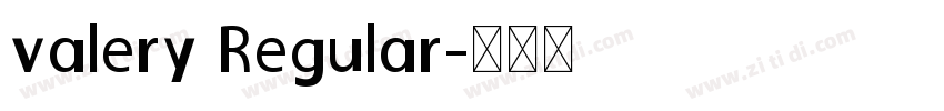 valery Regular字体转换
